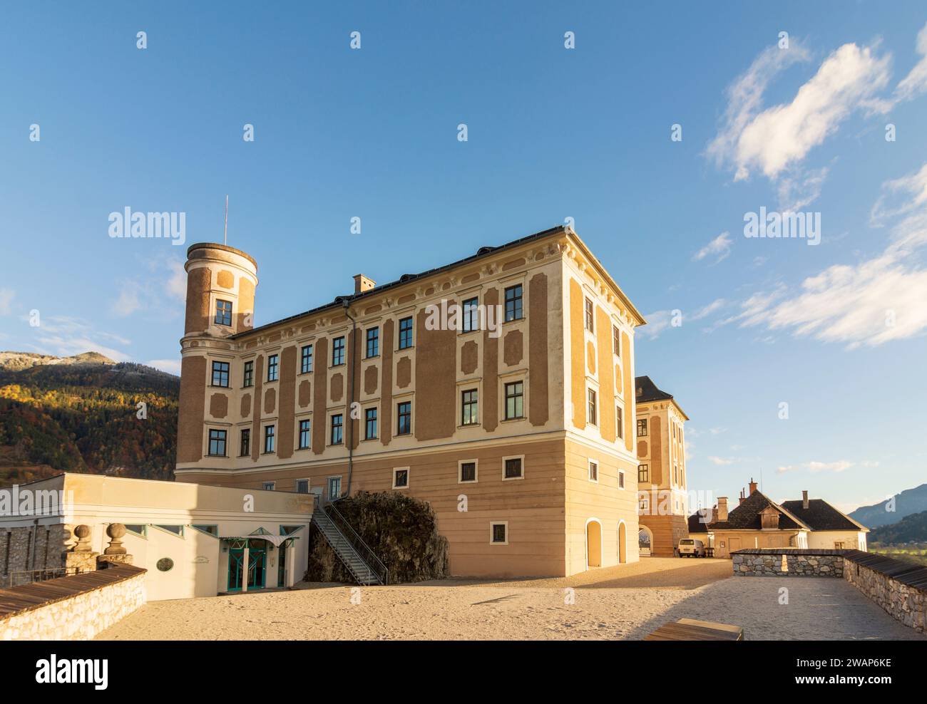 Stainach-Pürgg: Schloss Trautenfels Castle in Schladming-Dachstein, Steiermark, Styria, Austria Stock Photo
