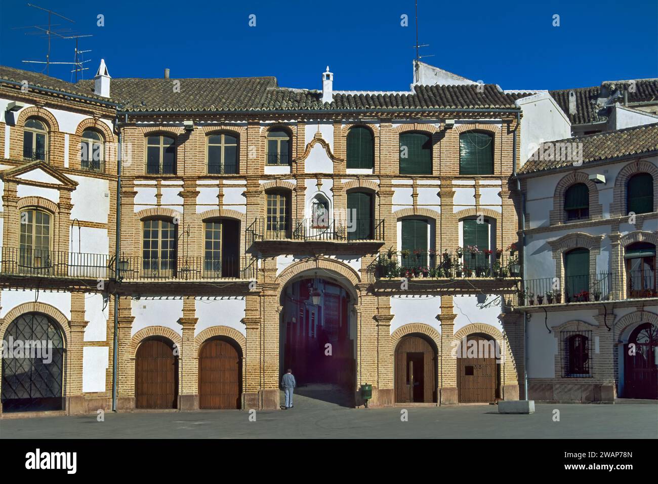 Plaza Ochavada at Archidona, Andalusia, Malaga Province, Spain Stock Photo