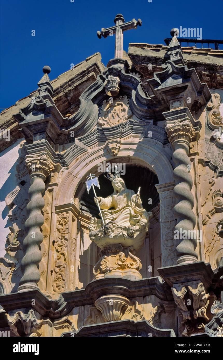 Portal of Church of Aurora in Priego de Cordoba, Andalusia, Cordoba Province, Spain Stock Photo