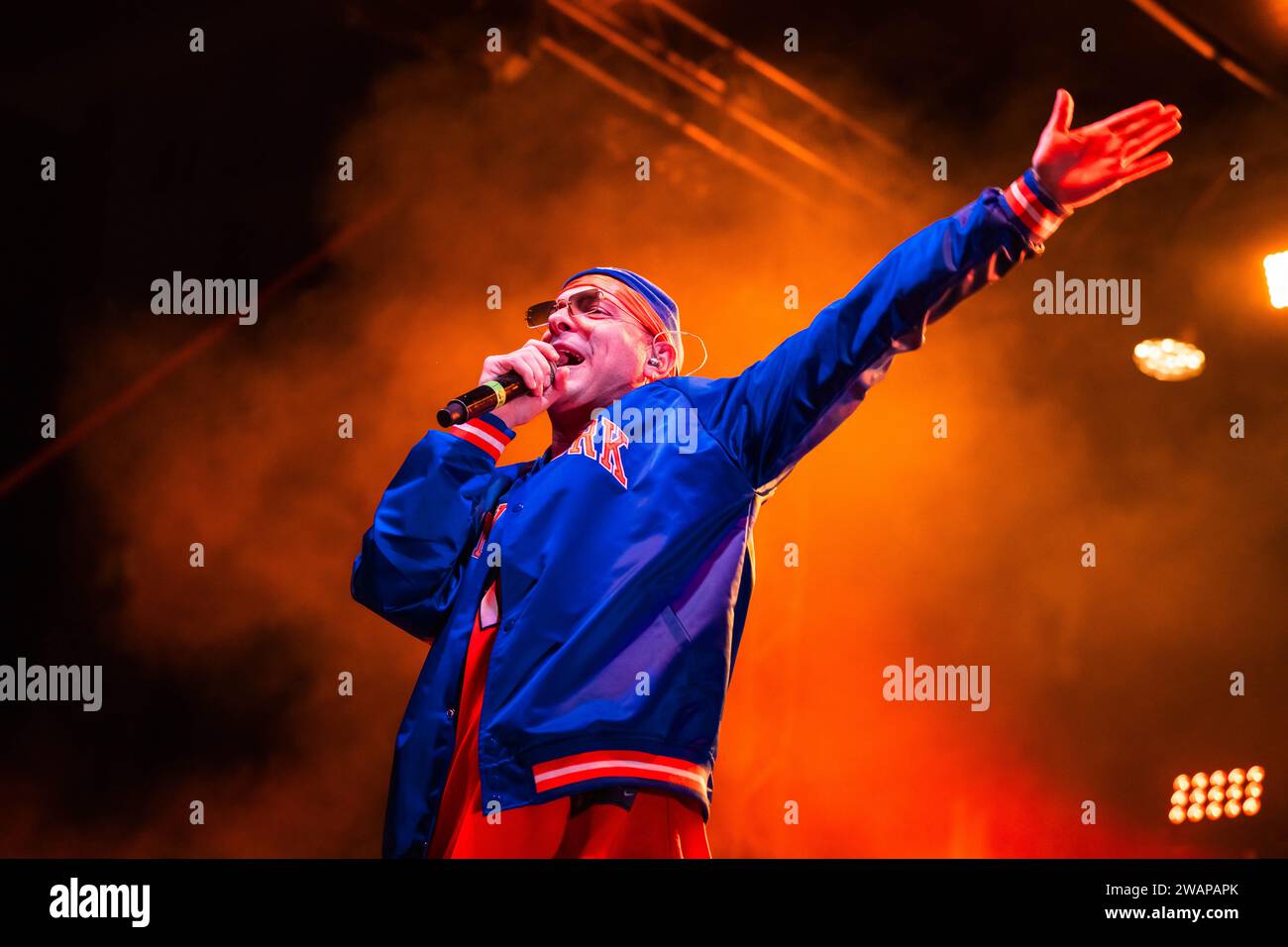 Salerno Italy January 5 2024 Cava De Tirreni Salerno Italy   Salerno Italy January 5 2024 Cava De Tirreni Salerno Italy Italian Rapper Clementino Aka Clemente Maccaro Performs During Notte Bianca 2024 Live On January 05 2024 In Cava De Tirreni Salerno Italy Credit Image Francesco Lucianozuma Press Wire Editorial Usage Only! Not For Commercial Usage! Credit Zuma Press Incalamy Live News 2WAPAPK 