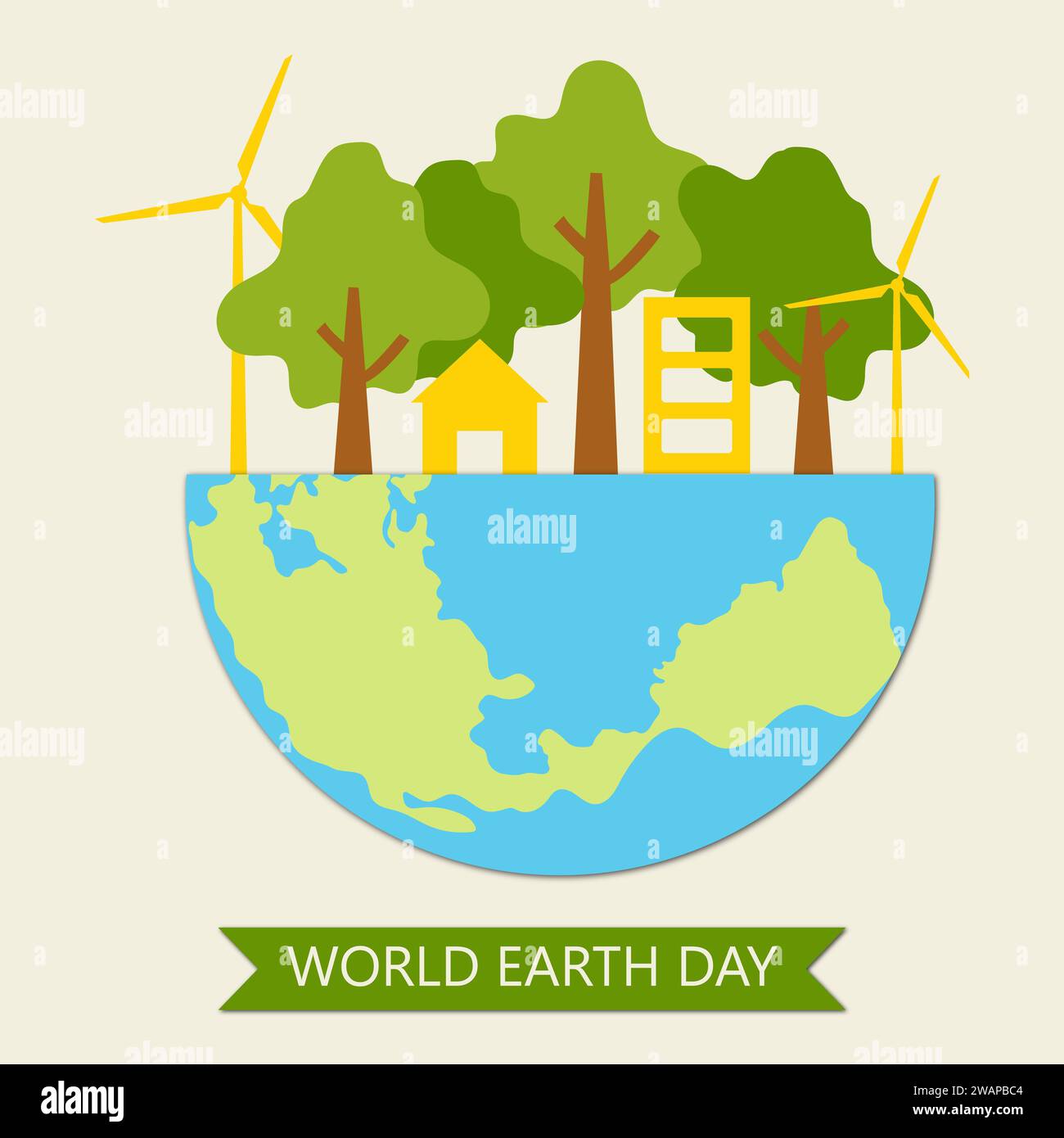 World Earth Day Illustration Stock Photo - Alamy