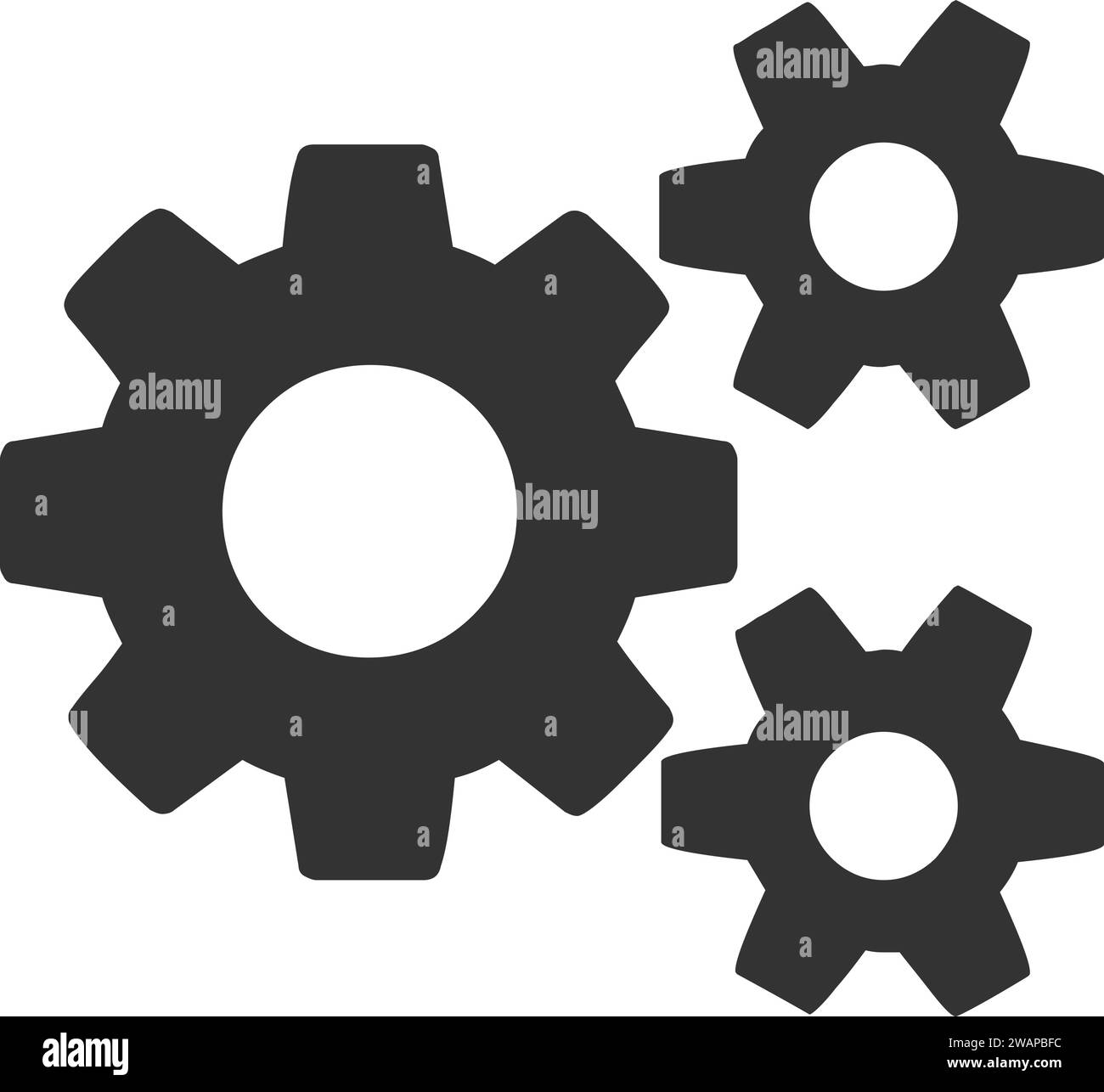 gears icon | Setting icon, Gear connection icon in vector Stock Vector