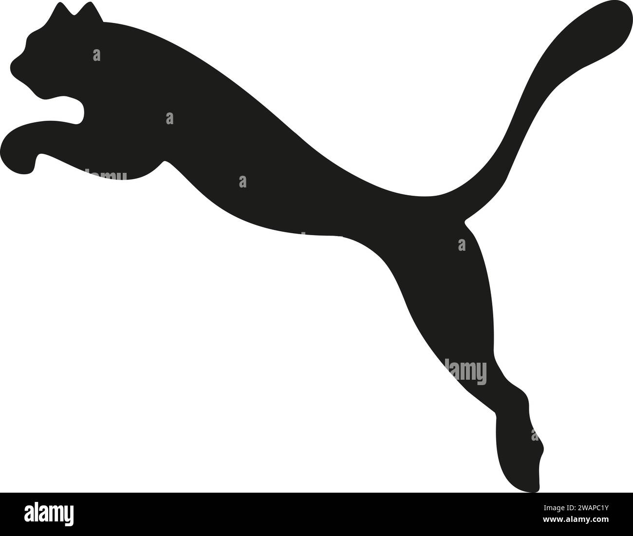 Leopard Puma Lion Panther | Jaguar | Cheetah Cat Line Art Logo Stock Vector