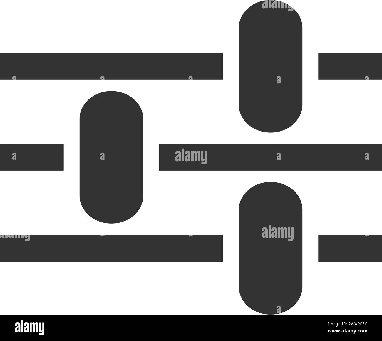 Setting icon level vector | Gear setting Stock Vector