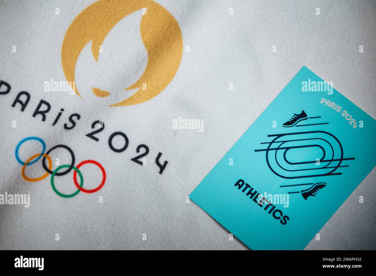 Paris 2024 logo hires stock photography and images Alamy