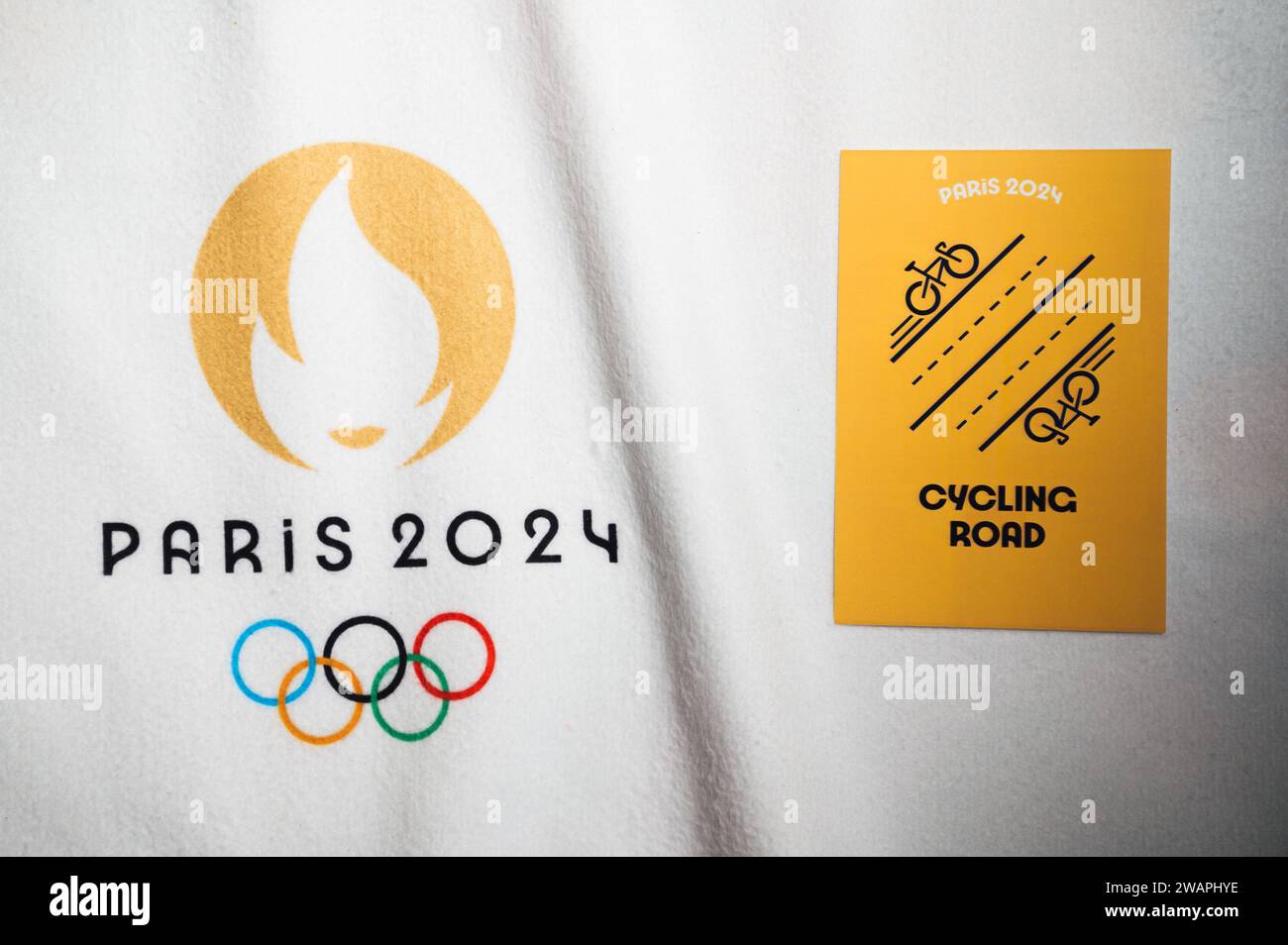 PARIS, FRANCE, JANUARY 4. 2025 Paris 2025 Summer Olympics, Road