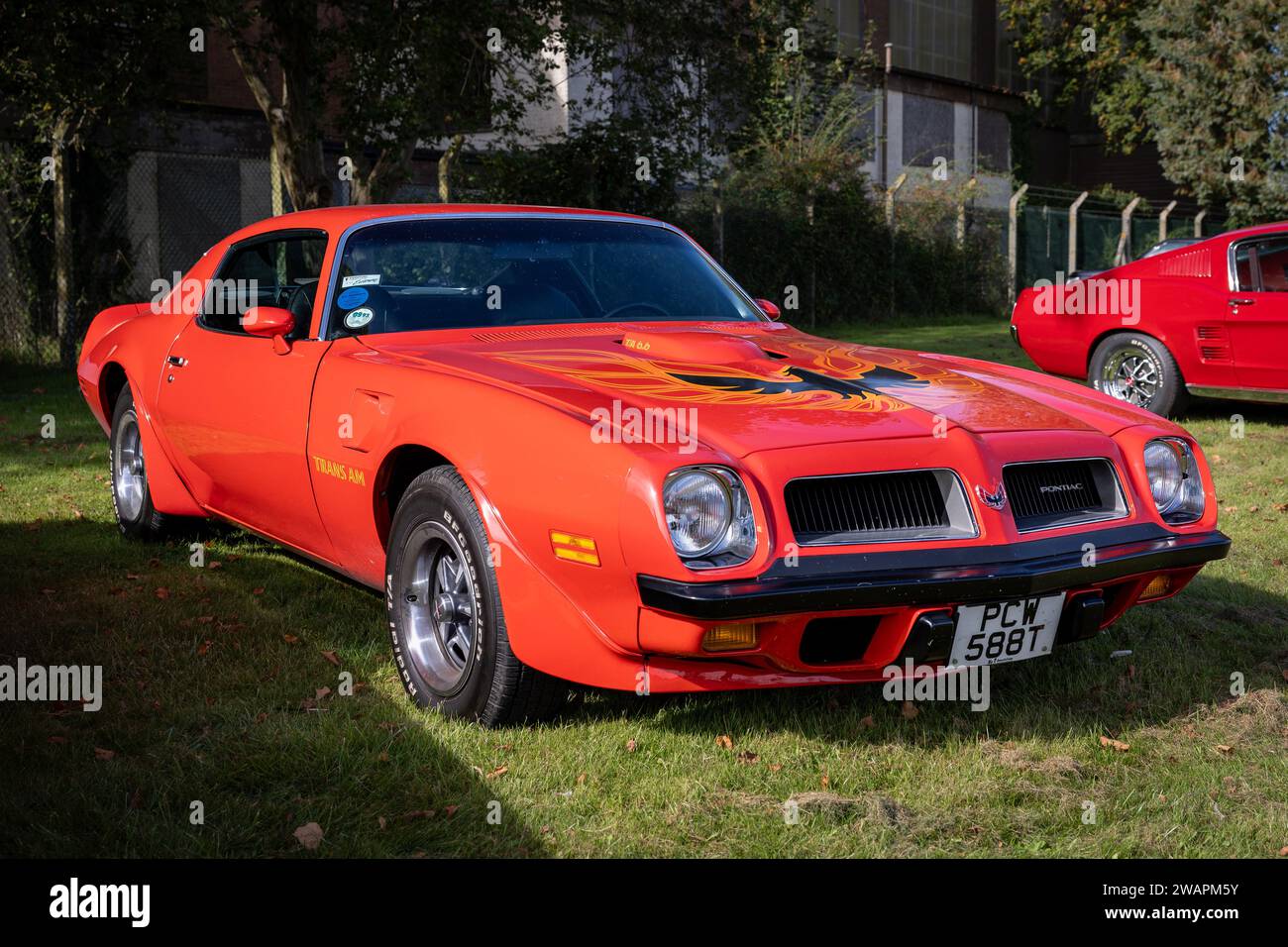 1974 Pontiac Firebird Trans Am, on display at the Bicester Heritage Scramble on 8th October 2023. Stock Photo