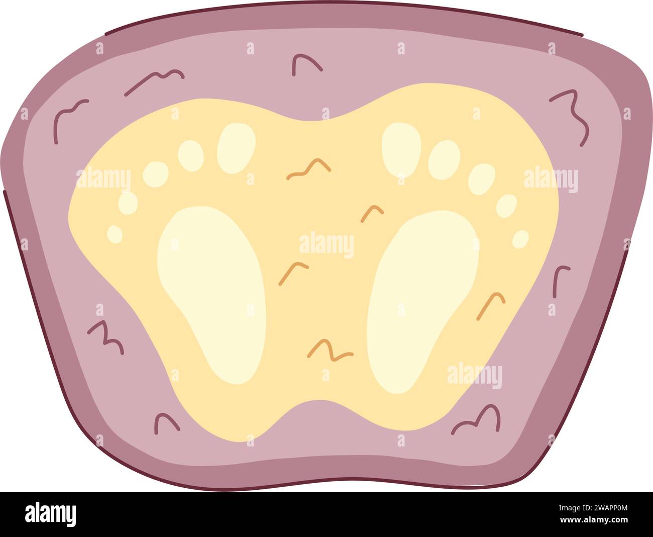 carpet bath mat cartoon vector illustration Stock Vector Image & Art