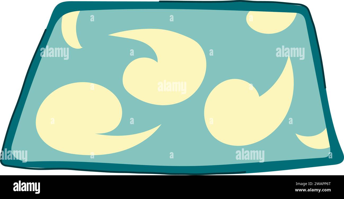 rag bath mat cartoon vector illustration Stock Vector Image & Art Alamy