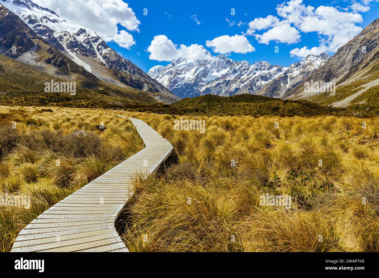 Aerial view mount cook glacier hi-res stock photography and images - Alamy