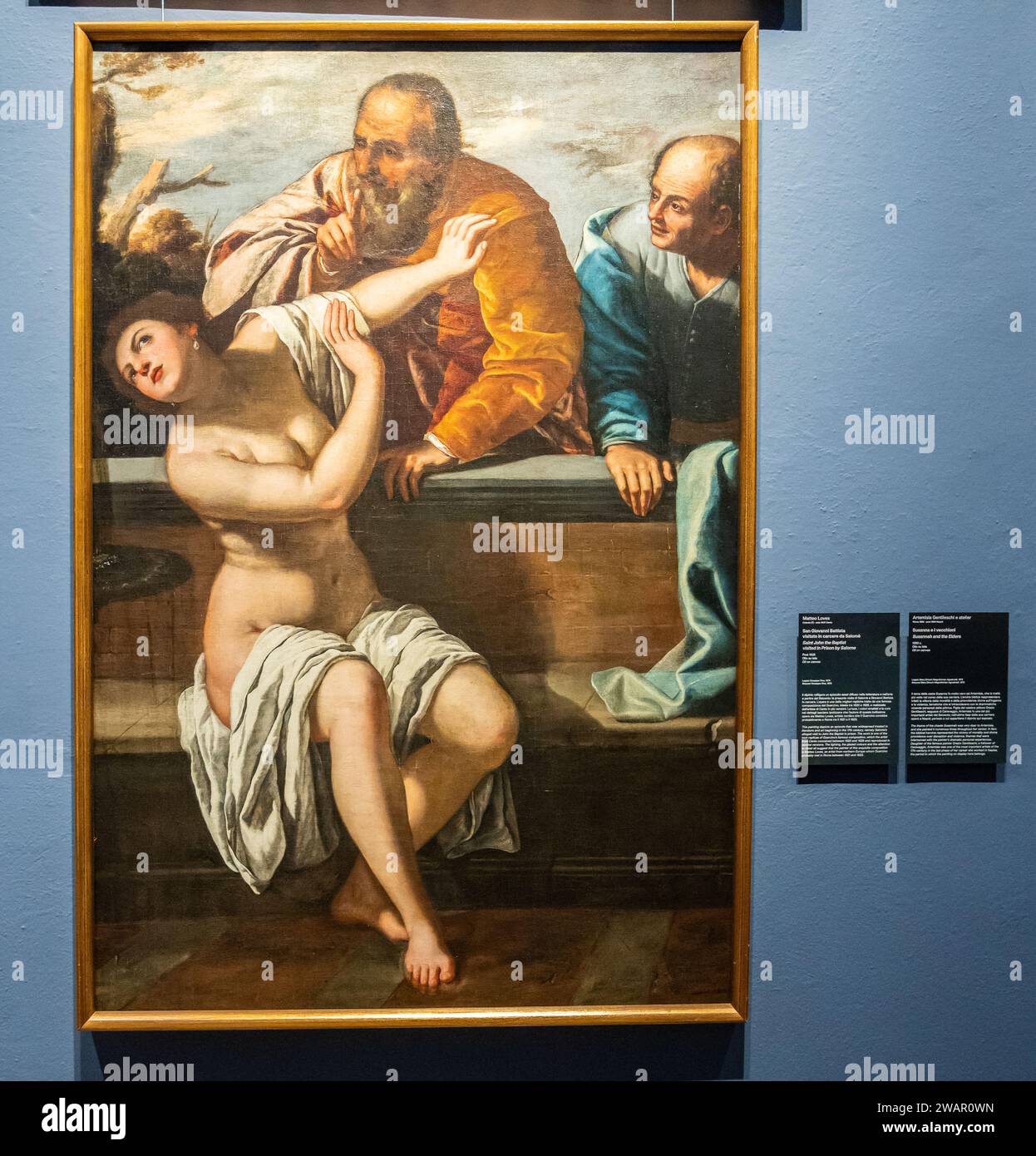 Painted Susannah and the Elders by Artemisia Gentileschi (17th century). Permanent collection
