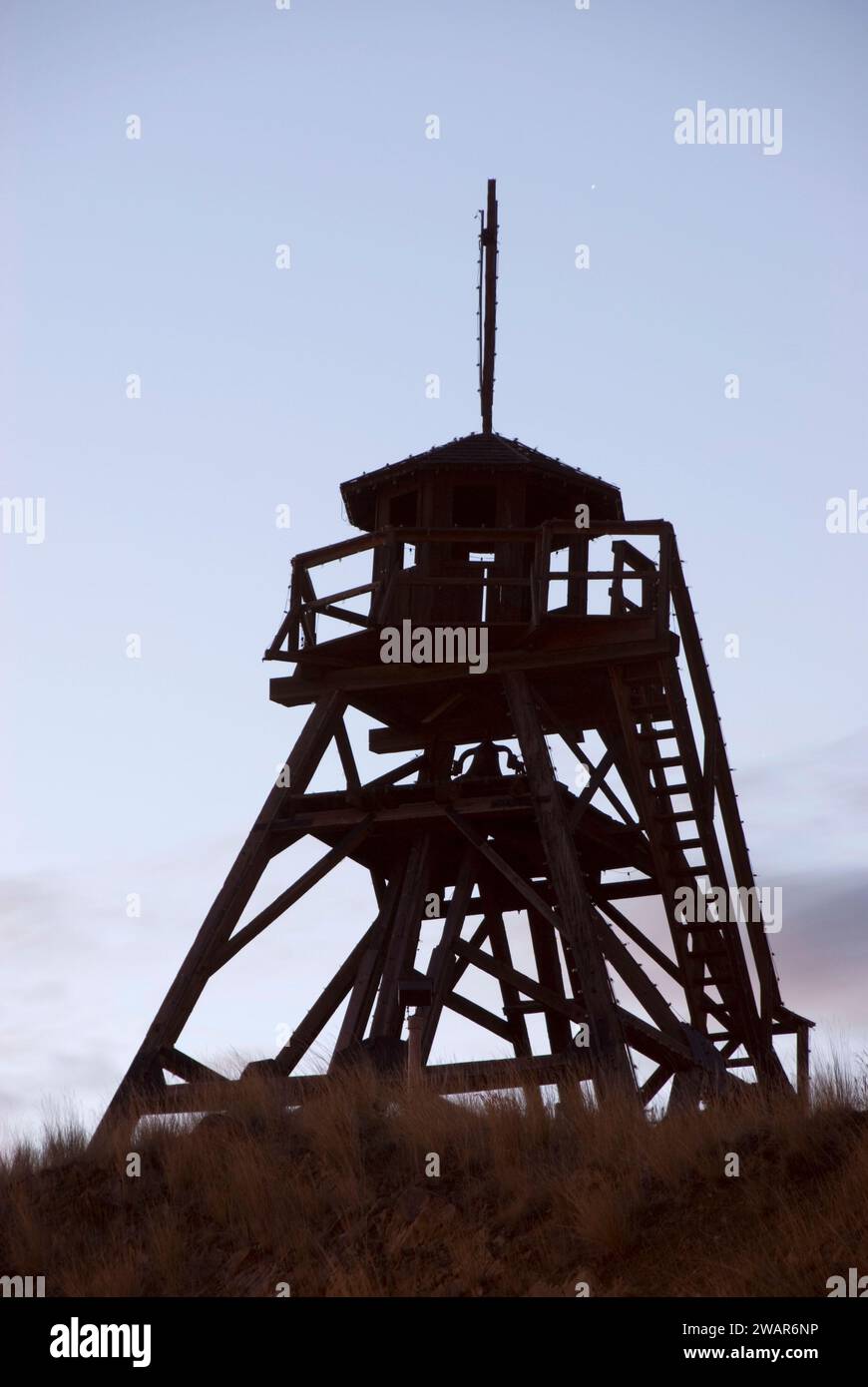 Old Fire Tower (Guardian of the Gulch), Helena, Montana Stock Photo Alamy