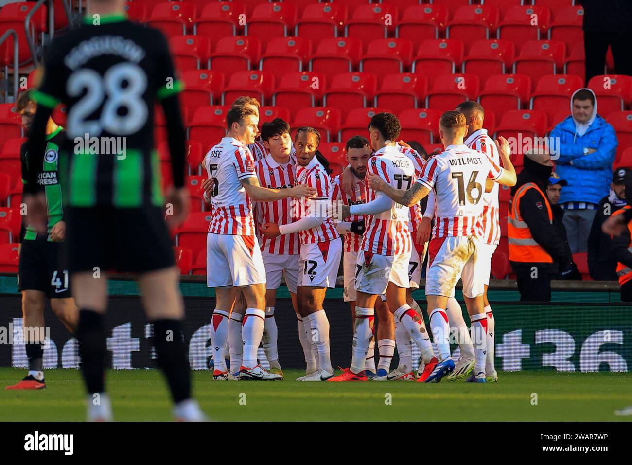 Celebrate their third goal hi res stock photography and images