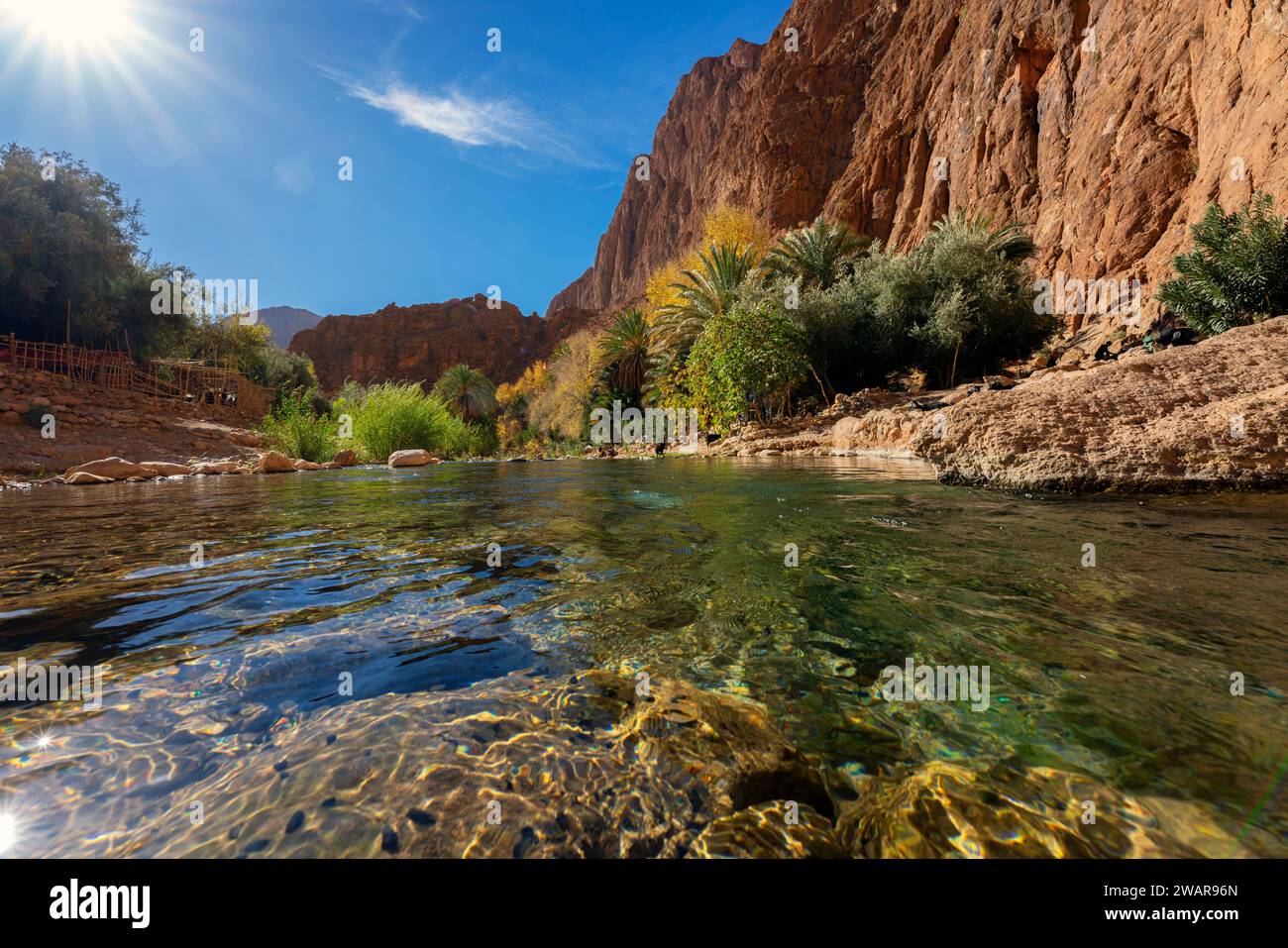 Todra gorges in Moroco, Africa Stock Photo