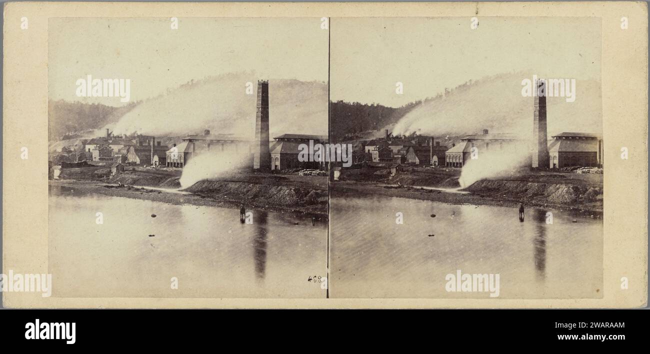 View of the Cambria Iron Works in Johnstown (Pennsylvania), 1860 1880