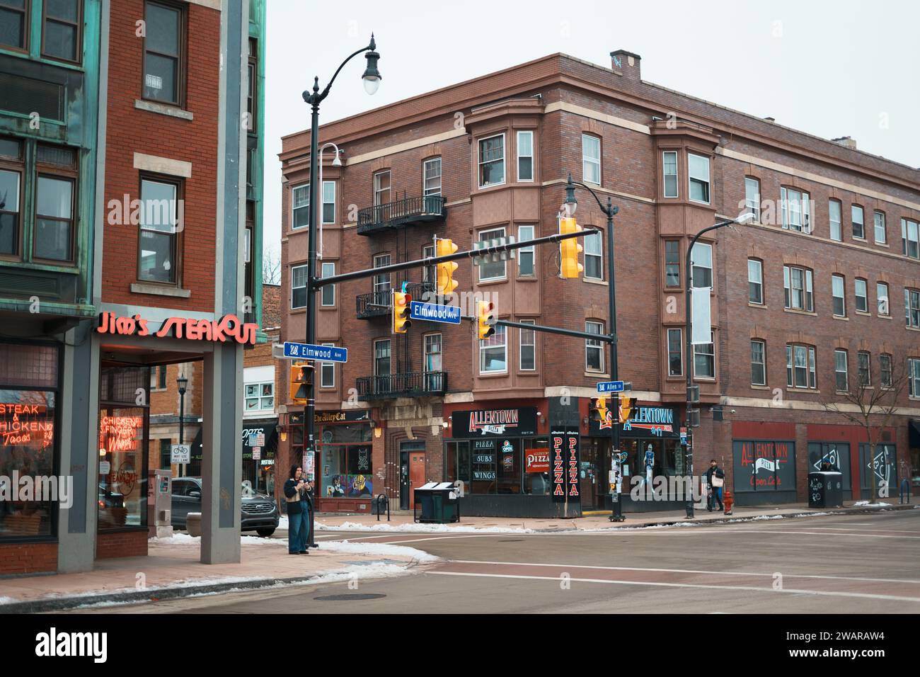 Intersection in Allentown, Buffalo, New York Stock Photo Alamy