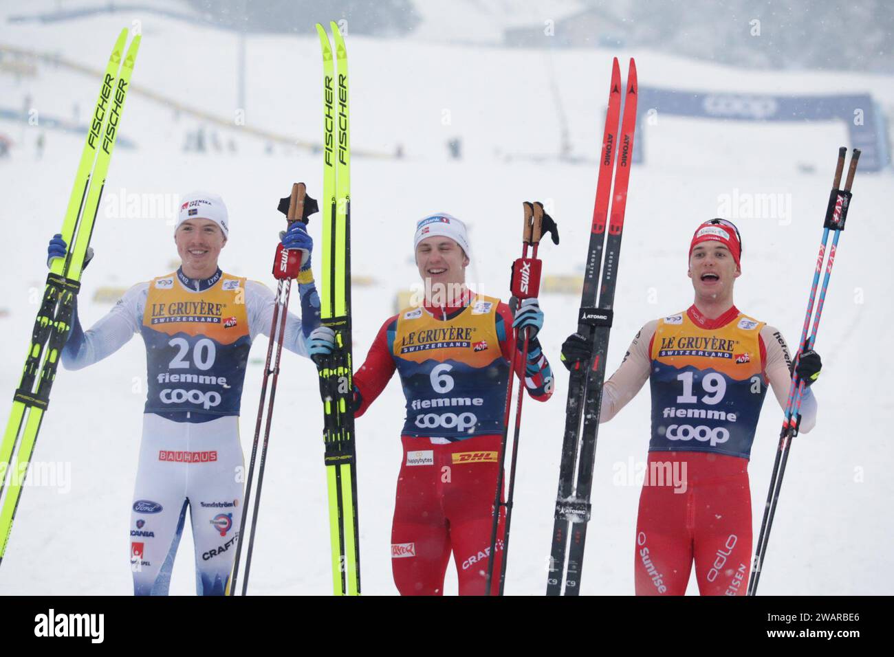 Lago Di Tesero, Italy. 06th Jan, 2024. © Pierre Teyssot/MAXPPP ; Cross