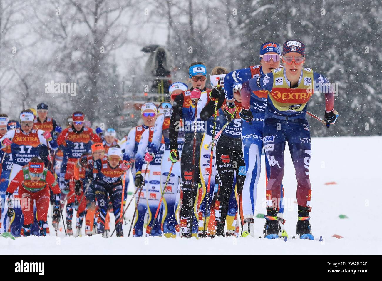 Val Di Fiemme, Trentino, Italy. 6th Jan, 2024. Womens FIS Cross Country
