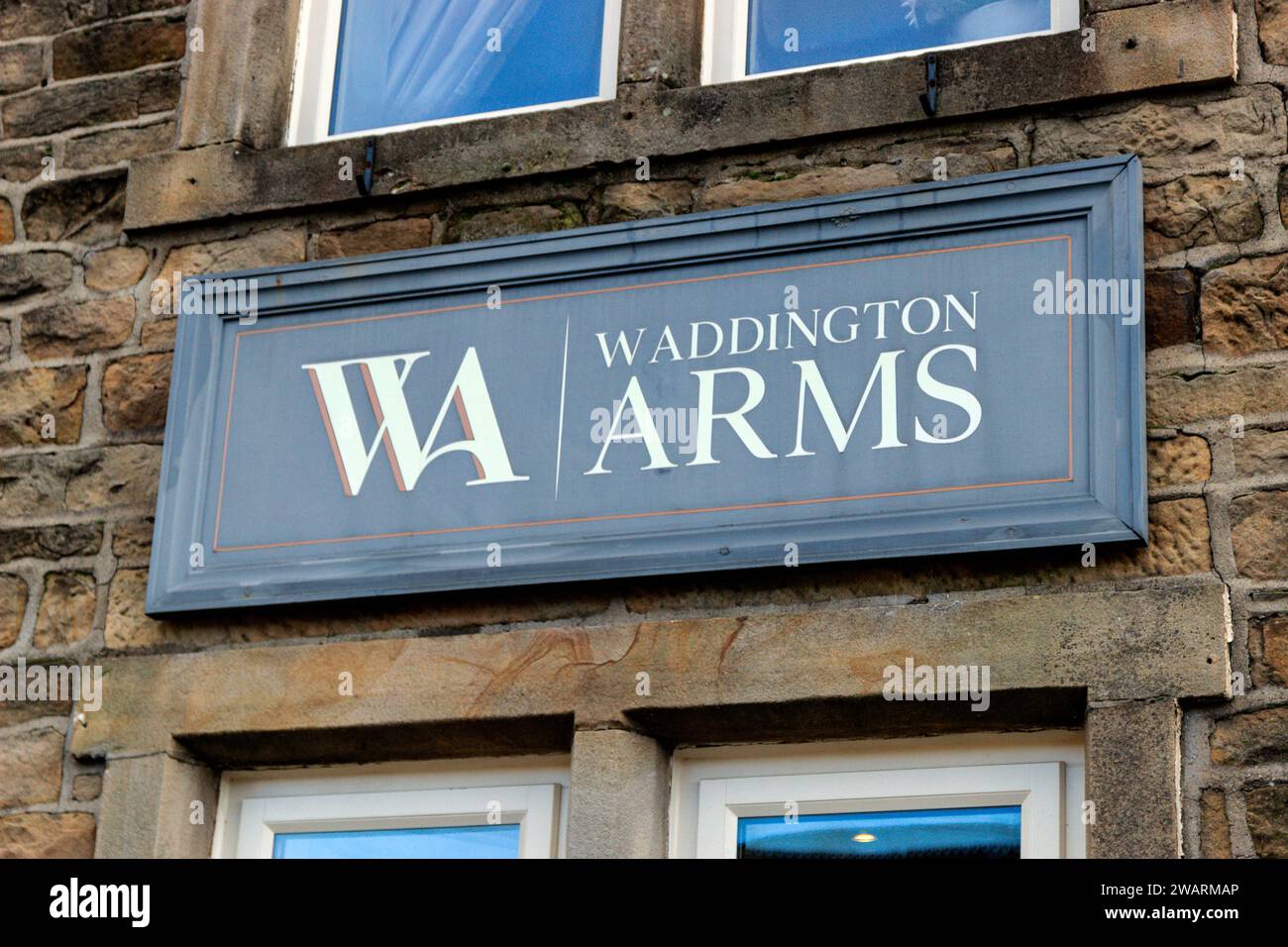 Waddington Arms. Waddington, Lancashire. Stock Photo