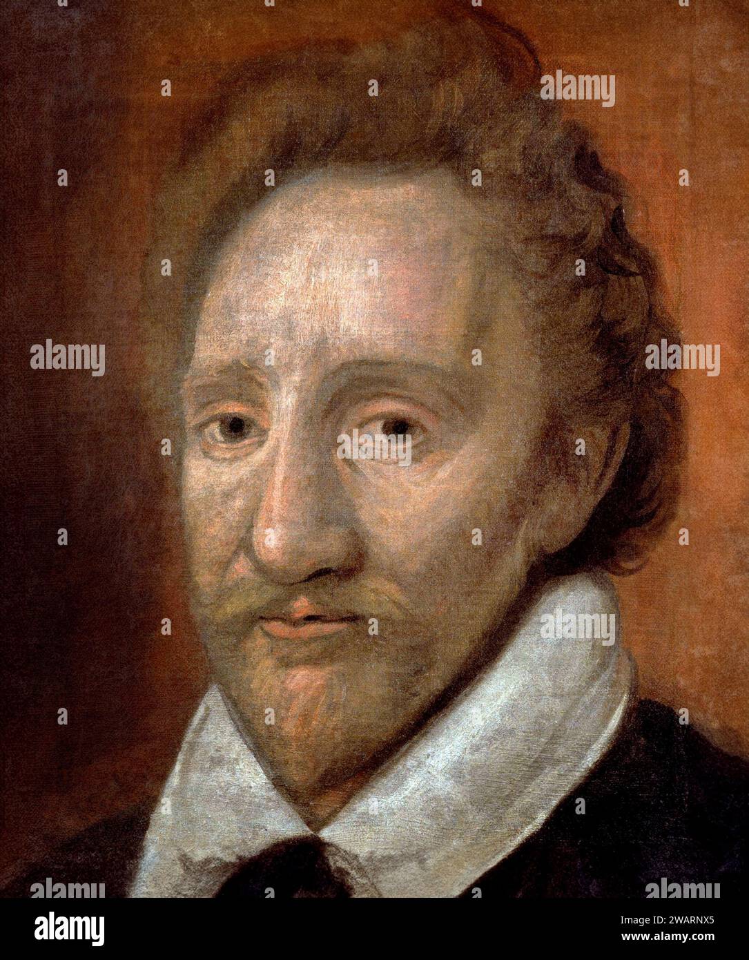 Richard Burbage. Portrait of English stage actor, Richard Burbage (c. 1567-1619), c. 1600 Stock Photo