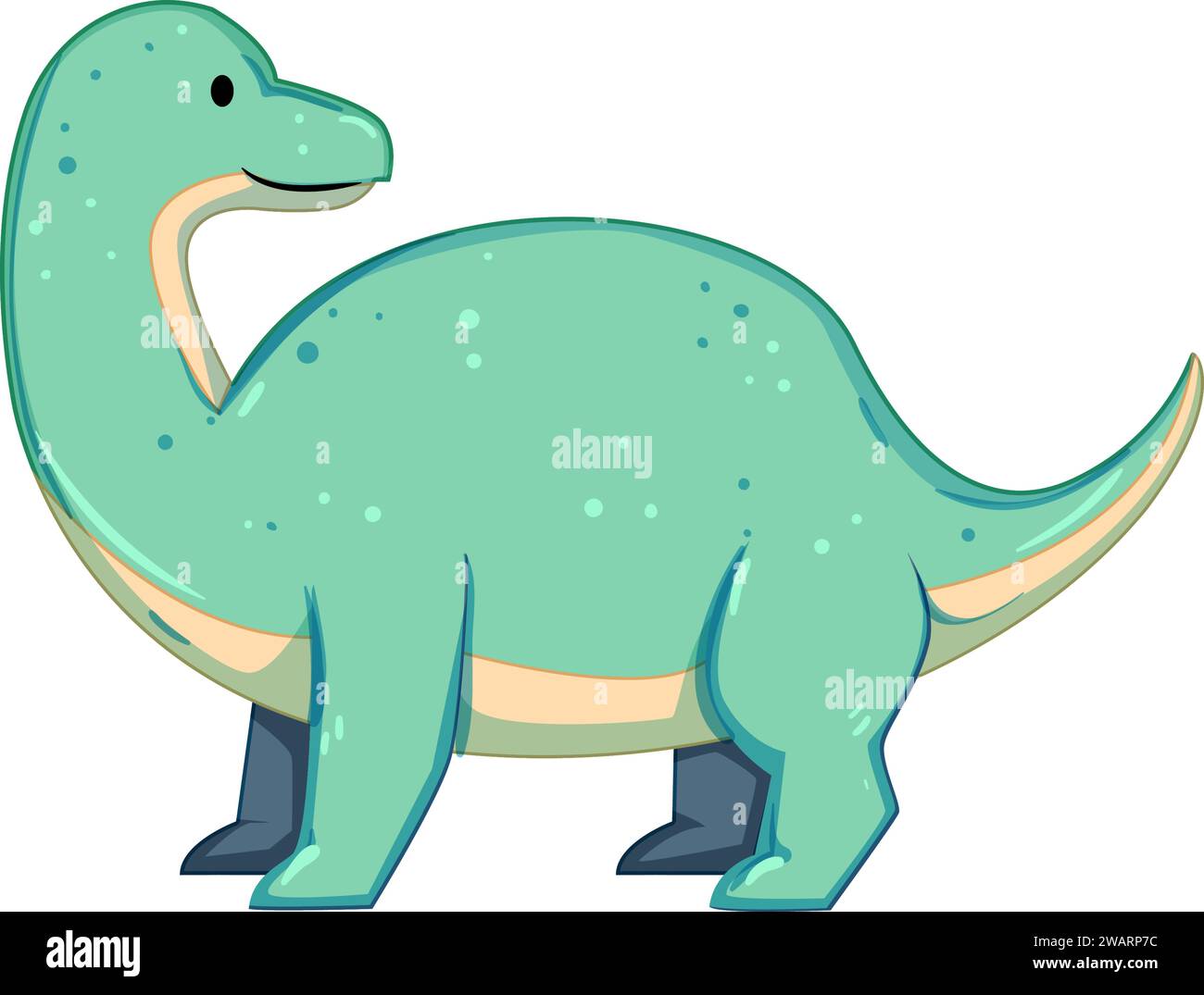 dino dinosaur character cartoon vector illustration Stock Vector