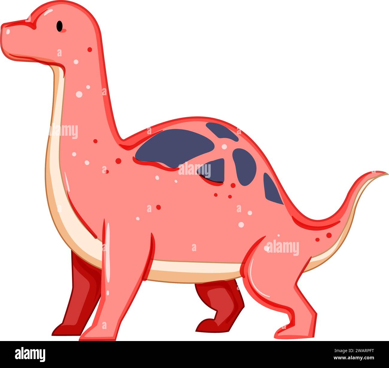 rex dinosaur character cartoon vector illustration Stock Vector