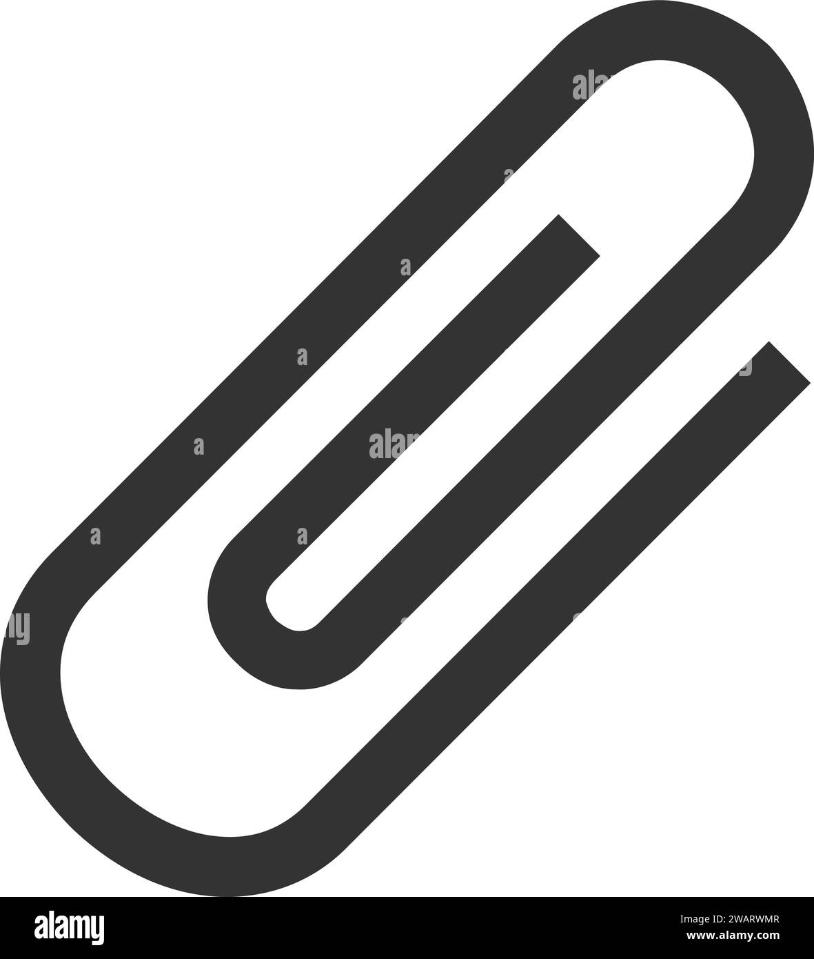 Attachment sign in vector | Attachment file | Clip sign Stock Vector ...