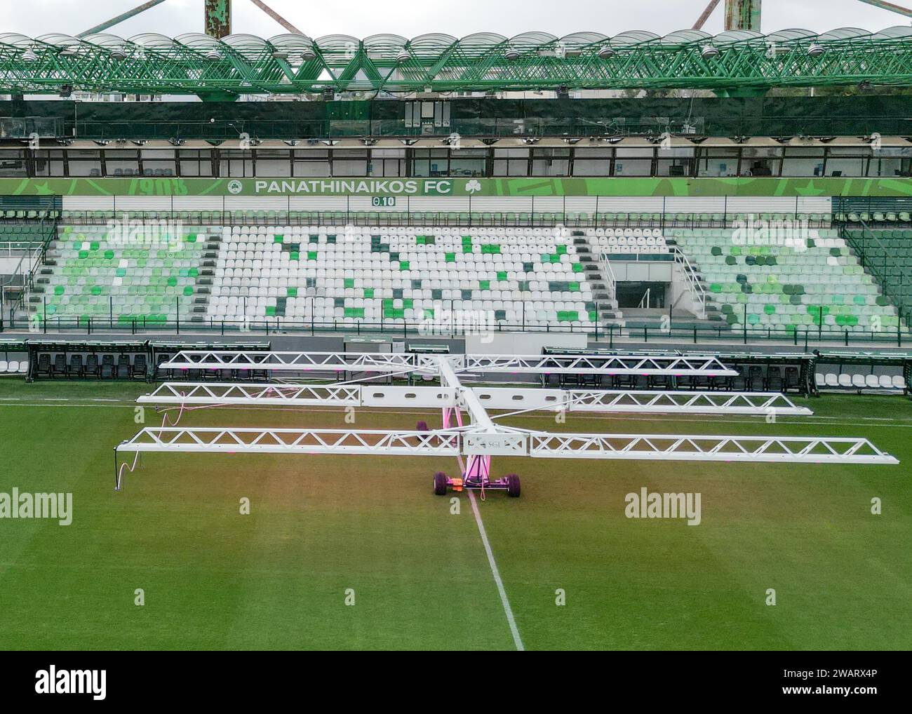 A general view of Apostolos Nikolaidis, the home of Panathinaikos FC, is seen in Athens, Greece, on January 6, 2024. (Photo by Giannis Alexopoulos/NurPhoto) Credit: NurPhoto SRL/Alamy Live News Stock Photo