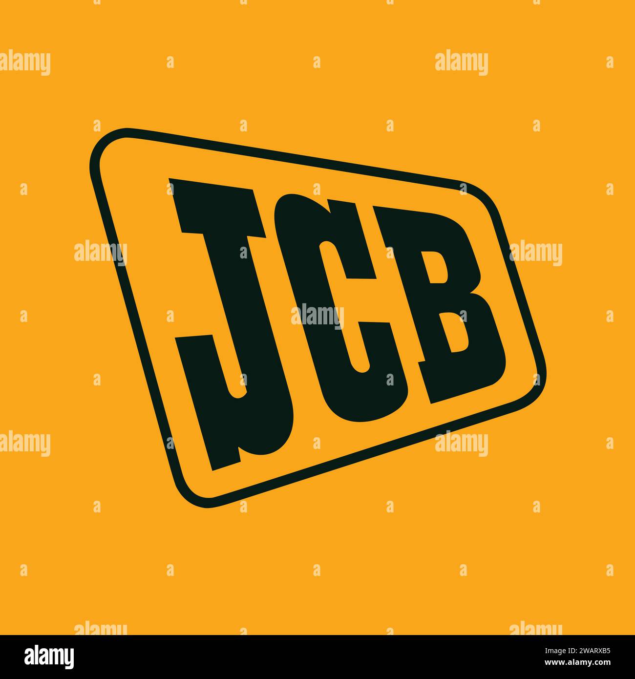 JCB logo in vector | JCB icon | Heavy Equipment Manufacturers Stock Vector