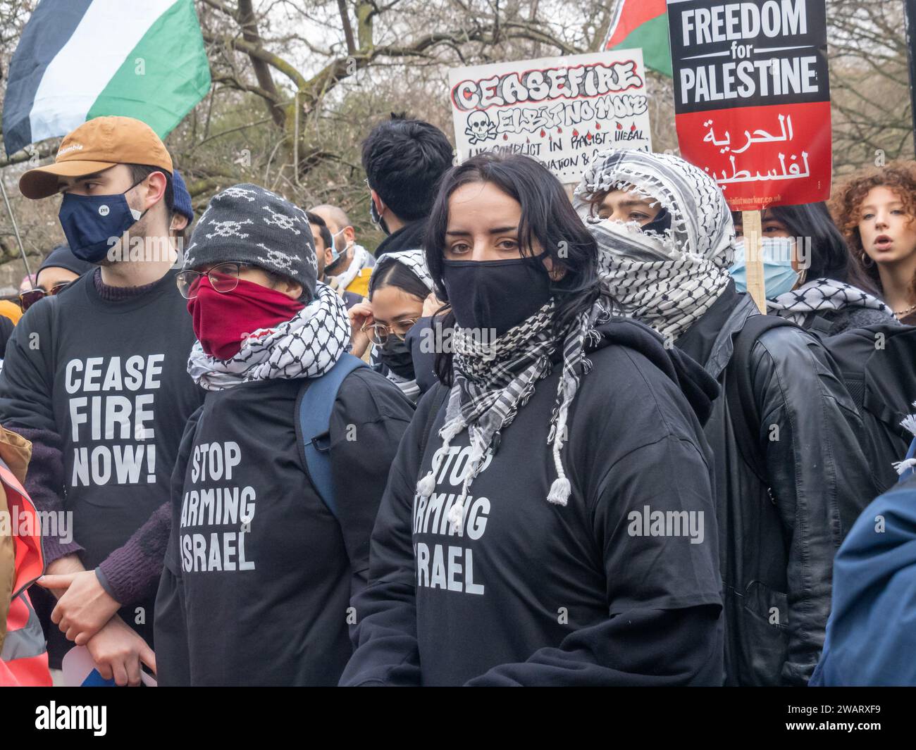 London uk 6 jan 2024 police grabbed the pa system as the free