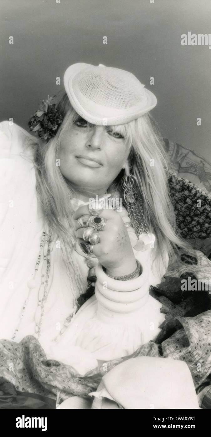Italian singer and songwriter Gabriella Ferri, 1980s Stock Photo