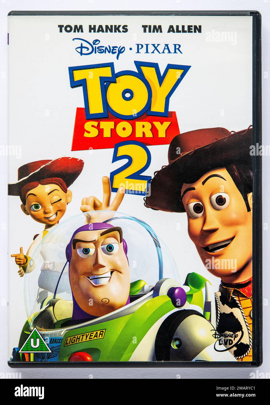 Cover of a DVD copy of Toy Story 2, an animated comedy which was originally released in cinemas in 1999 Stock Photo