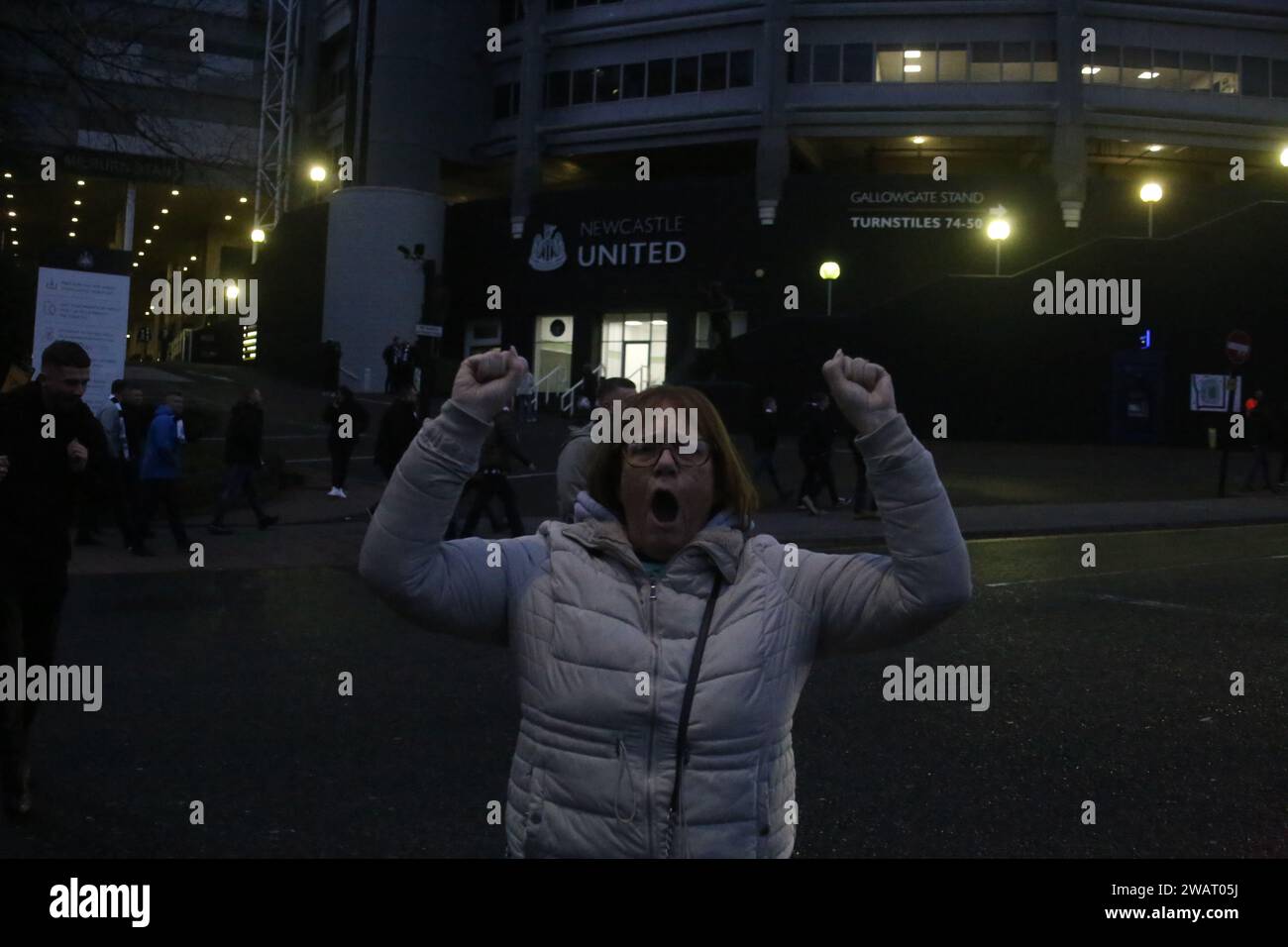Newcastle United Fans Return to St James' Park after beating Sunderland