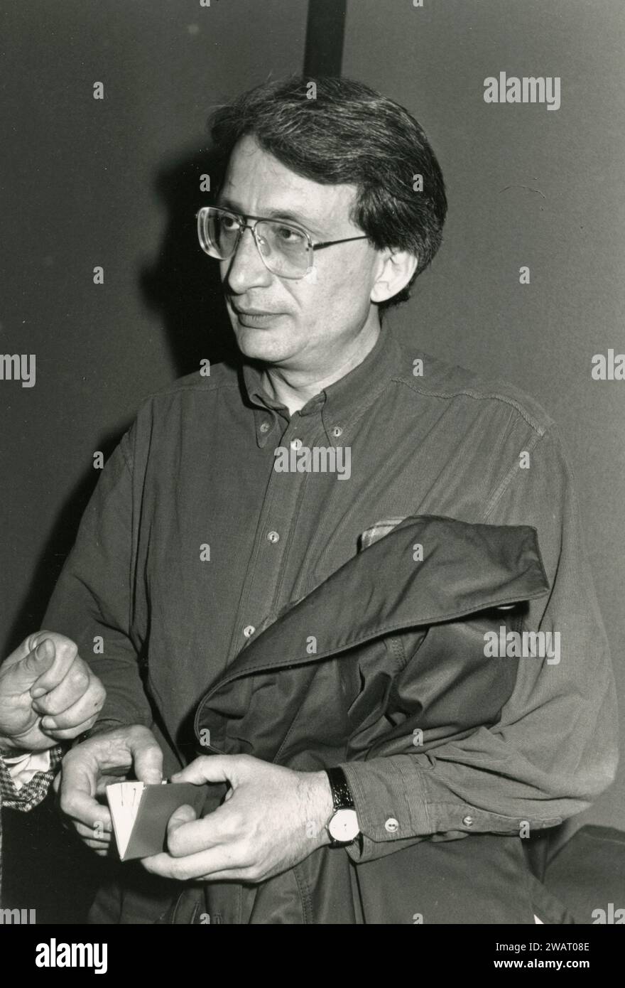 Italian Red Brigades founder and terrorist Alberto Franceschini, Italy 1990s Stock Photo