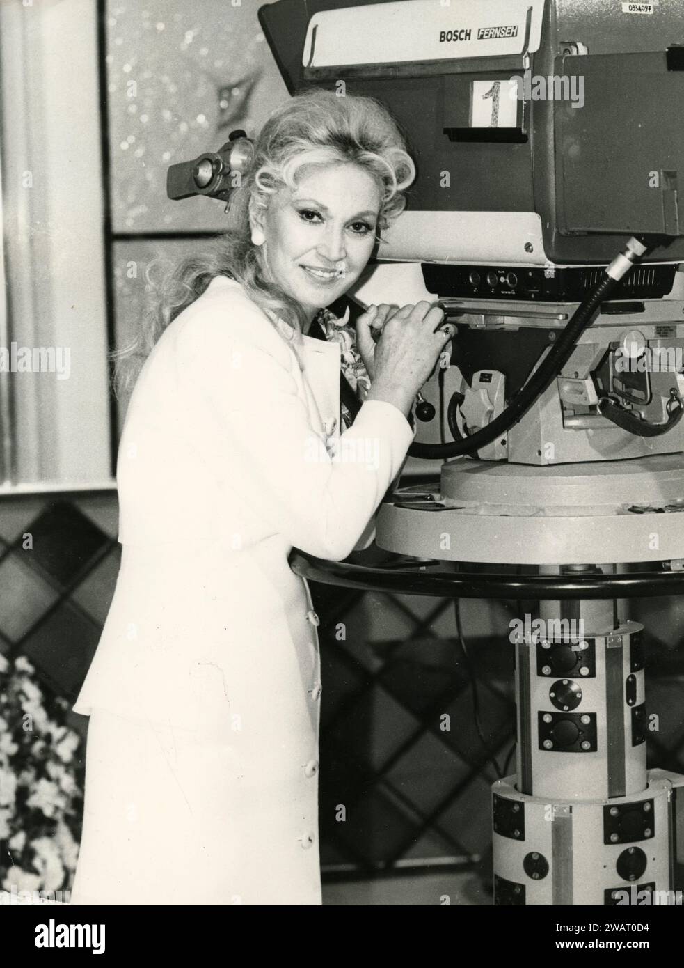 Italian film actress and TV presenter Luisa Rivelli , Italy 1980s Stock Photo