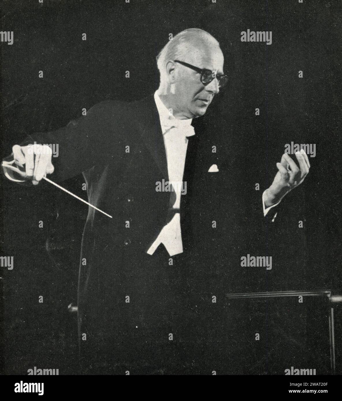 German conductor Eugen Jochum, 1960s Stock Photo