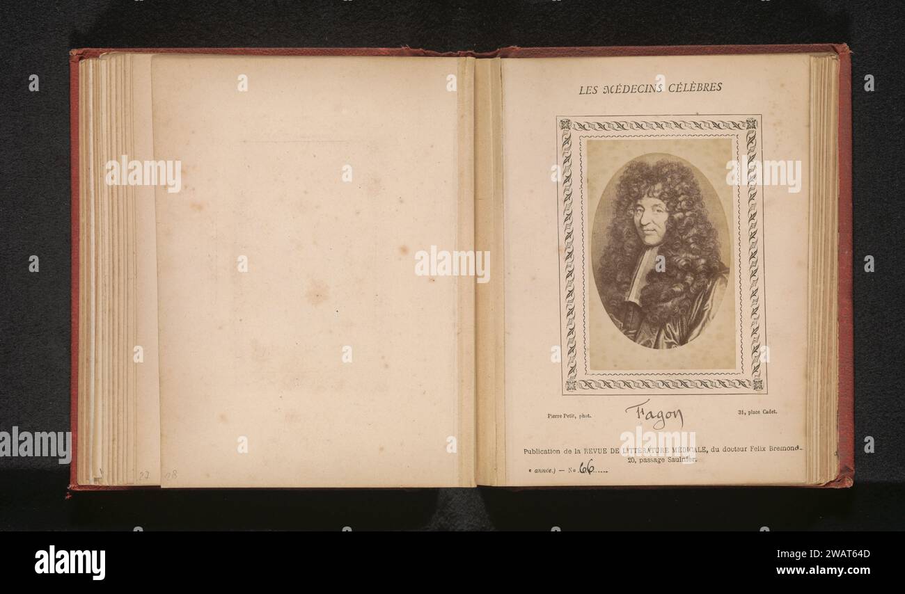 Photo production of a portrait of GuyCrescent Fagon, Pierre Petit