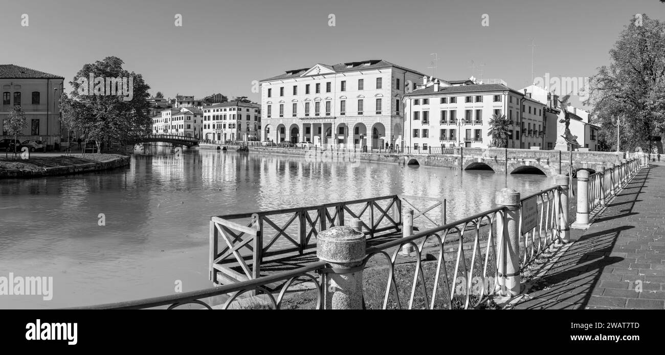 Treviso - The old town with the canal. Stock Photo