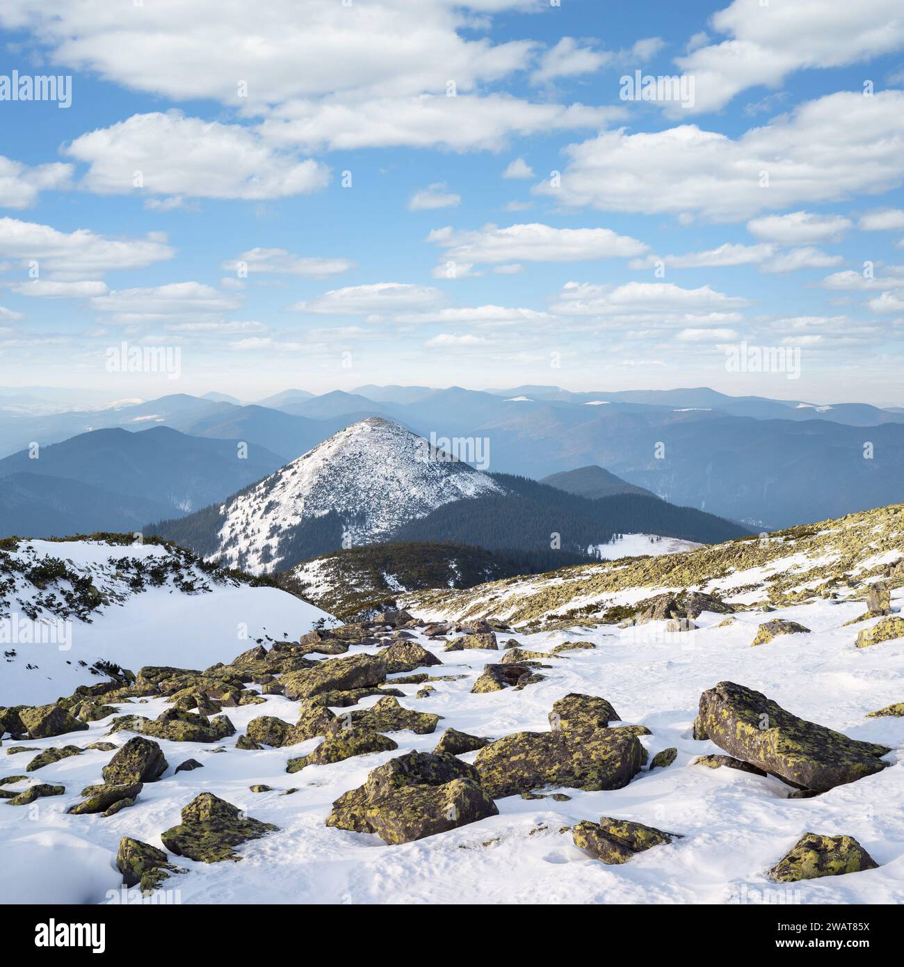Winter spring landscape hi-res stock photography and images - Alamy