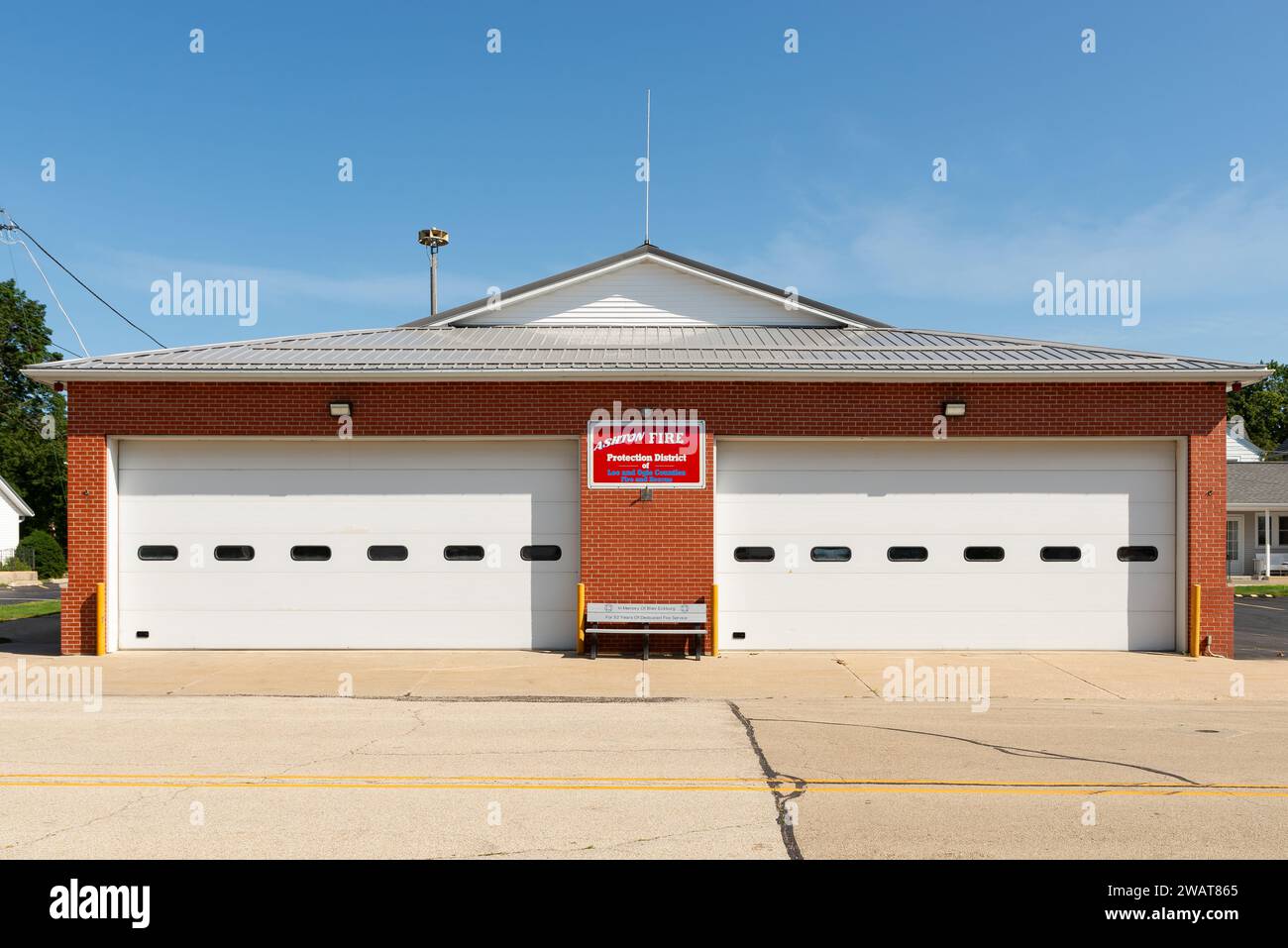 Ashton, Illinois United States August 16th, 2023 Exterior of the