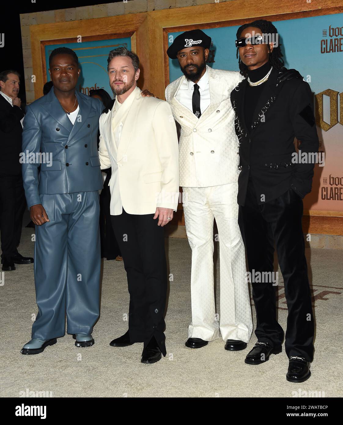 Los Angeles, USA. 05th Jan, 2024. David Oyelowo, James McAvoy, LaKeith Stanfield, RJ Cyler arriving to Sony's “The Book of Clarence” Los Angeles premiere held at the Academy Museum of Motion Pictures in Los Angeles, CA. on November 29, 2023. © Majil/ Credit: AFF/Alamy Live News Stock Photo
