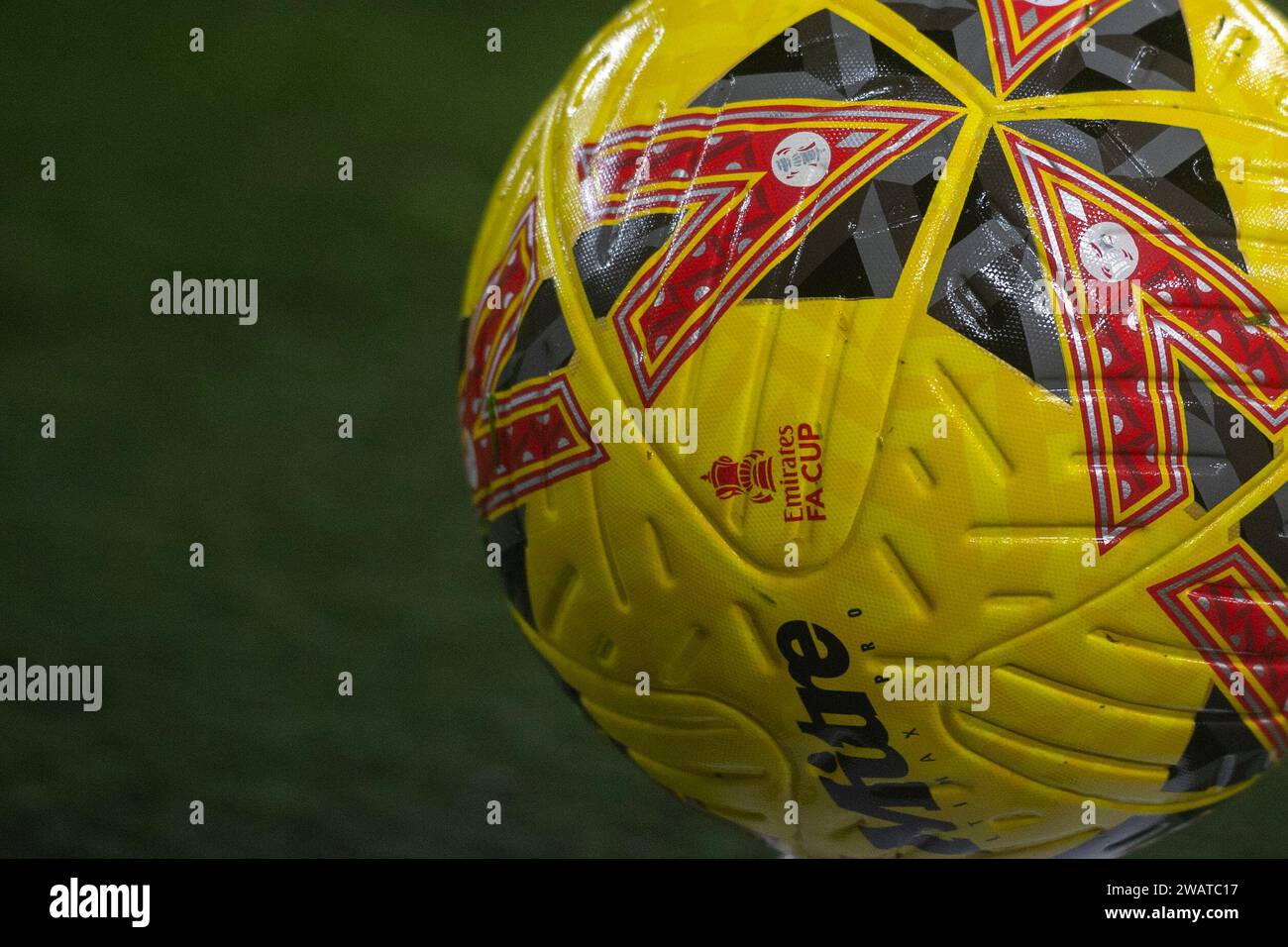 Middlesbrough on Saturday 6th January 2024. FA Cup match ball during
