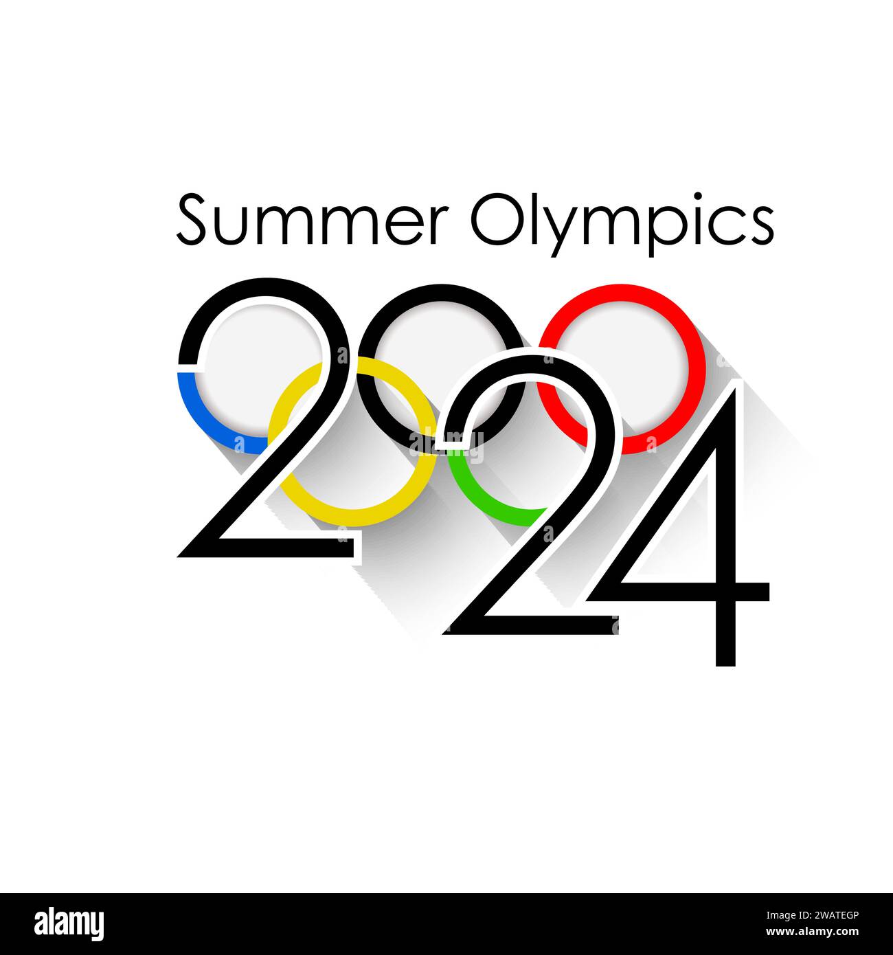 Summer Olympics 2024. PARIS, FRANCE, hand drawing. Not AI . Vector