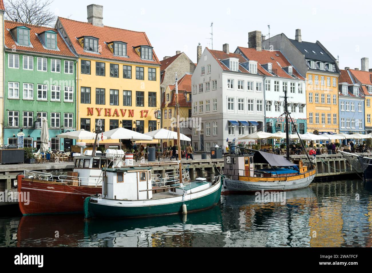 City scenes from Copenhagen, Denmark March, 2010 Stock Photo