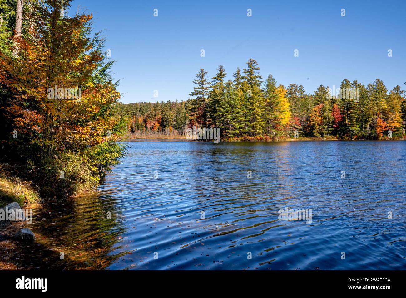 Londonderry, VT USA Oct. 8, 2022 Landscape autumnal view of the
