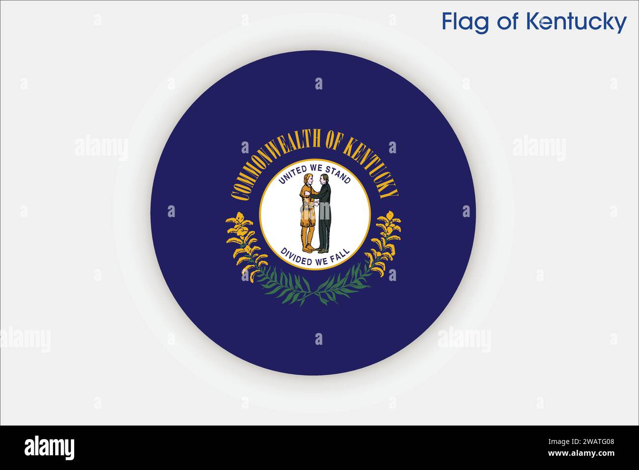 Commonwealth of kentucky flag Stock Vector Images - Alamy
