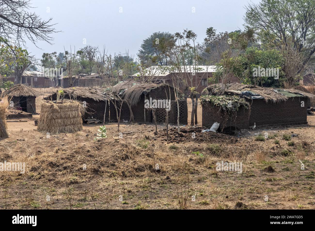 Khombedza village, Central Region, Malawi Stock Photo