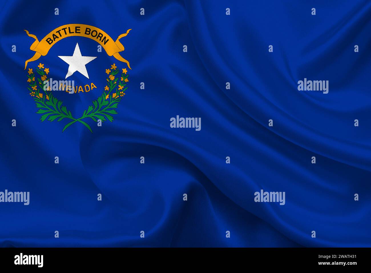 High detailed flag of Nevada Nevada state flag National Nevada flag