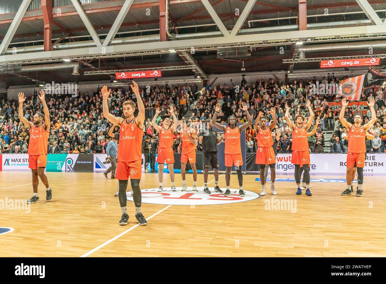 Chemnitz, Deutschland 06. Januar 2025 1.BBL 2023/2025 Niners