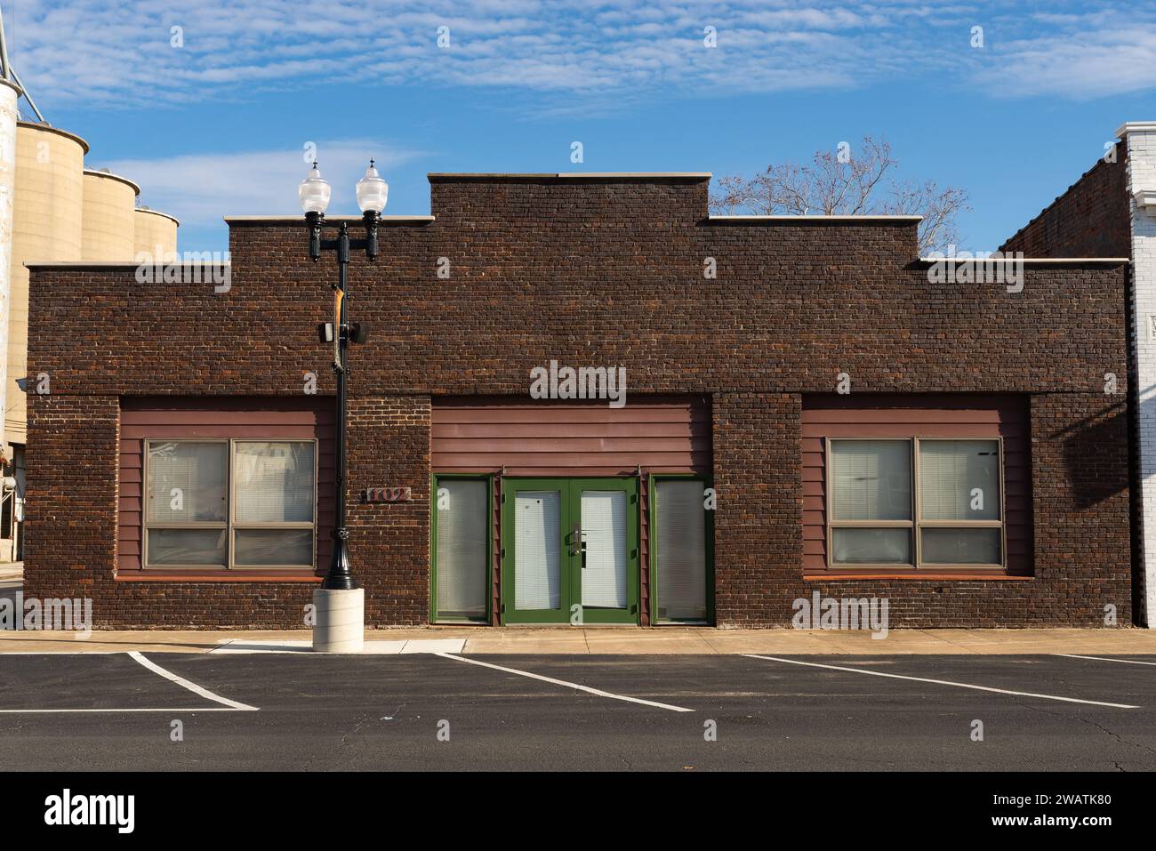 Downtown building in Flanagan, Illinois, USA. Stock Photo